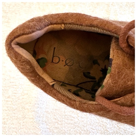 B.O.C. Wool Kacey Lace Up Sneakers Size 6 Dark Brown White NEW - Picture 8 of 10